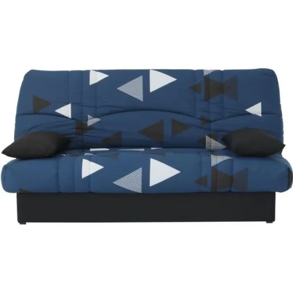 Banquette Clic Clac 3 Places - Tissu Bikini Bleu - Style Contemporain - L 190 X P 92 Cm - Dream