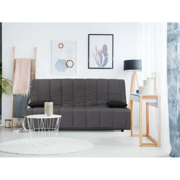 Banquette lit clic-clac MAYA tissu gris