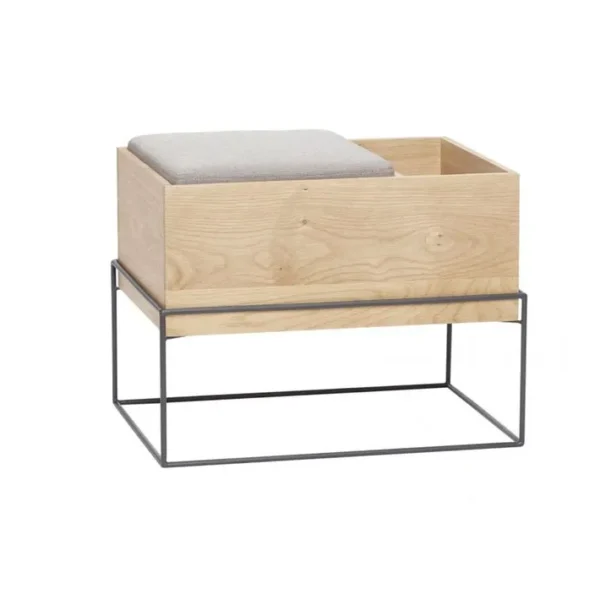 Banc Scandinave Avec Coussin Et Rangement - Mads