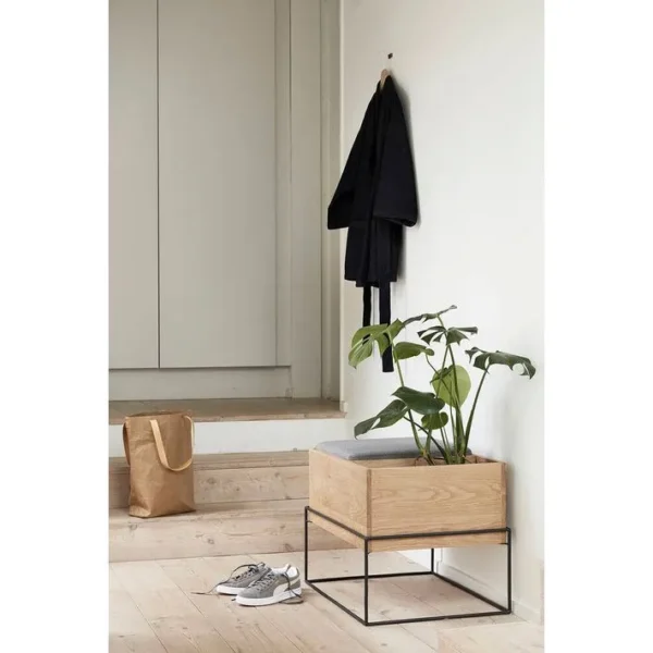 Banc Scandinave Avec Coussin Et Rangement - Mads