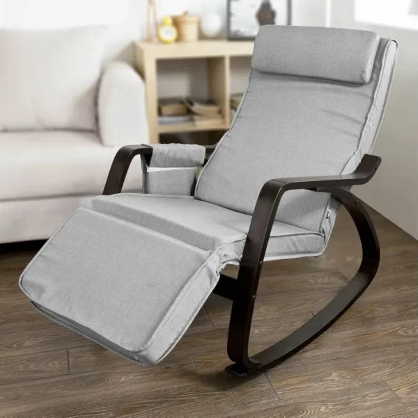 Fauteuil À Bascule Berçante Relax Avec Pochette Latérale Amovible, Fst20-hg