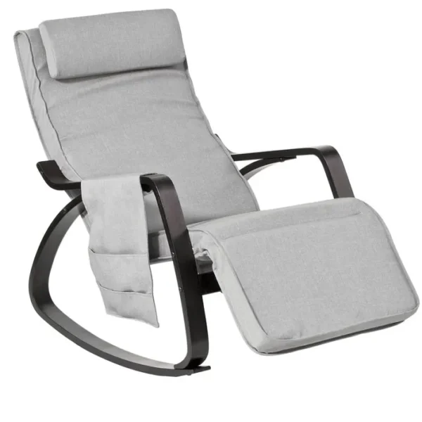 Fauteuil À Bascule Berçante Relax Avec Pochette Latérale Amovible, Fst20-hg