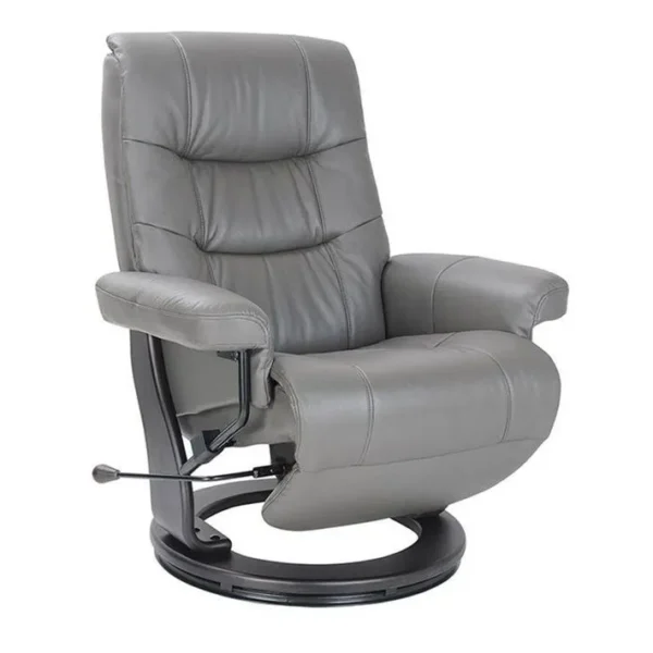 Fauteuil De Relaxation Design - Max - Cuir Anthracite