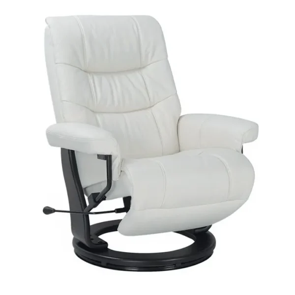 Fauteuil De Relaxation Design - Max - Cuir Blanc