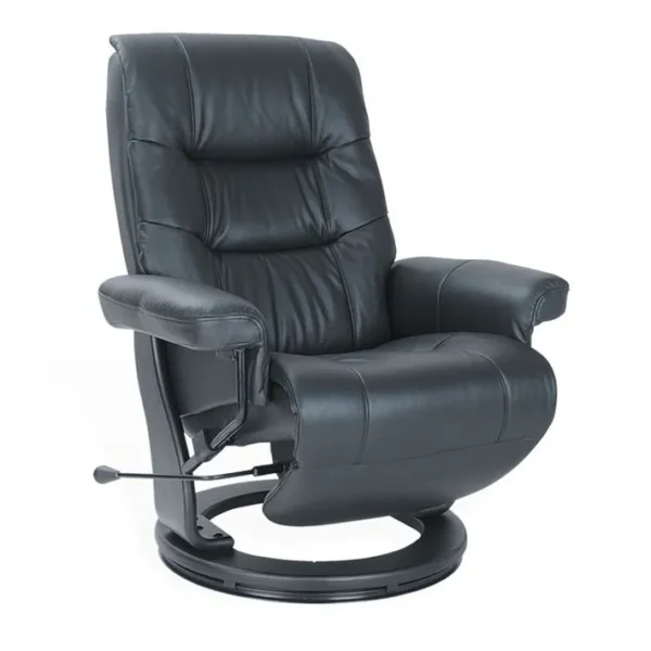 Fauteuil De Relaxation Design - Max - Cuir Noir