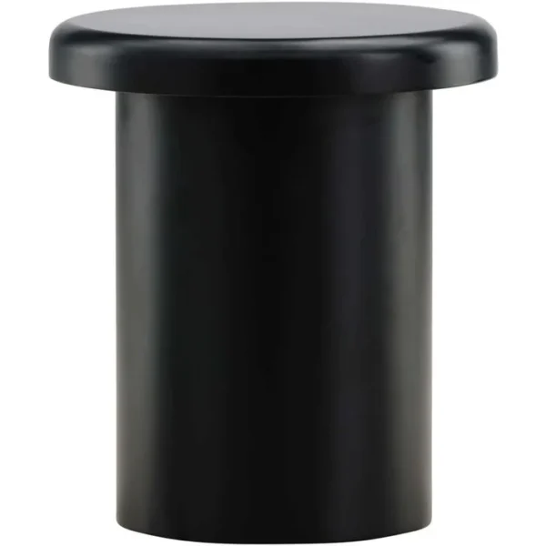 Bout De Canapé Rond 40 Cm Noir Namsos