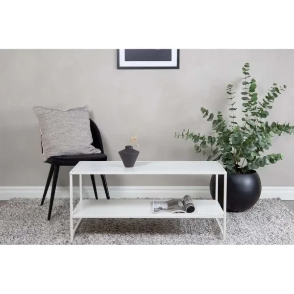 VENTURE HOME Table Basse En Acier Staal Blanc