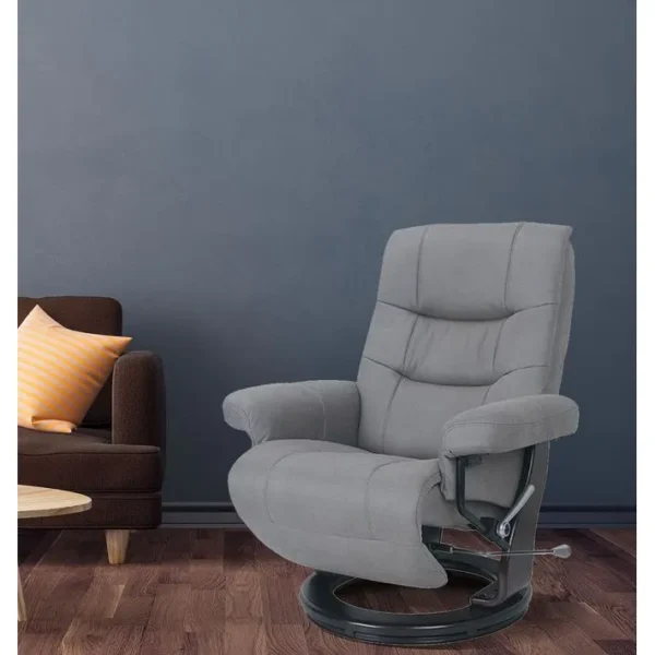 Fauteuil De Relaxation Design - Max - Microfibre Gris