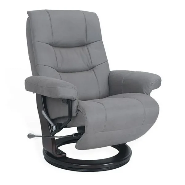 Fauteuil De Relaxation Design - Max - Microfibre Gris