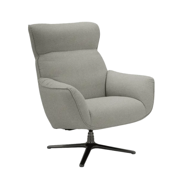 Fauteuil De Relaxation Design En Tissu Gris