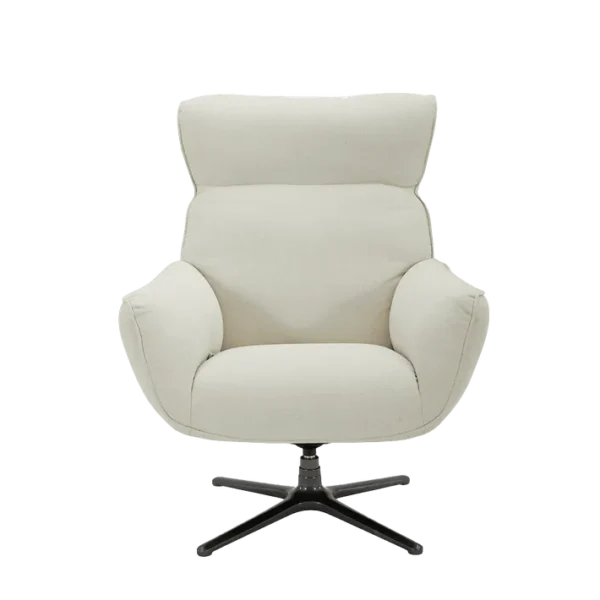 Fauteuil De Relaxation Design En Tissu Beige