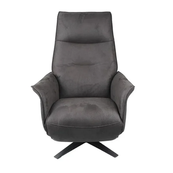 Fauteuil De Relaxation Design Electrique 2 Moteurs - Saturne - Tissu Microfibre Chocolat