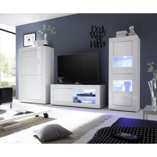 Petit Meuble TV 1 Porte Sans Éclairage - L140 Cm