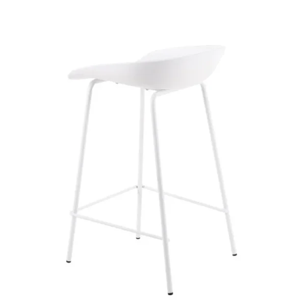 Kavan - Tabouret Bas, Tabouret De Cuisine Avec Pieds En Blanc