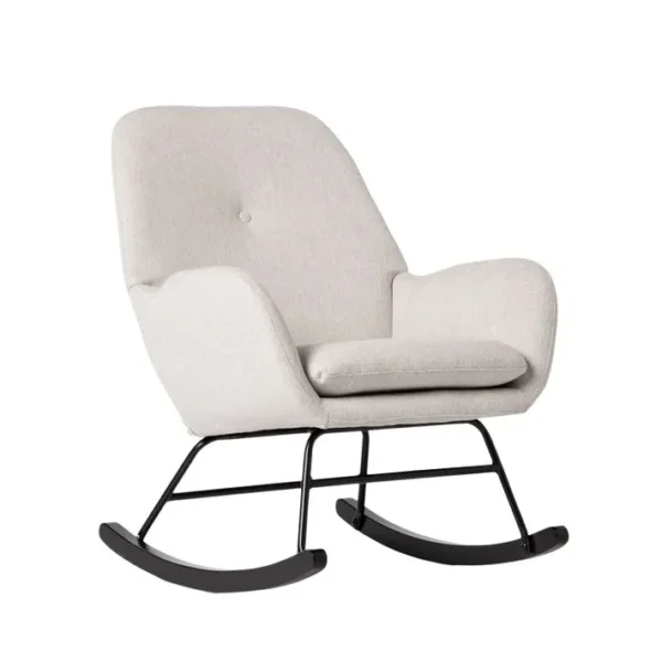 Fauteuil Dallaitement En Tissu Gris 67x88cm