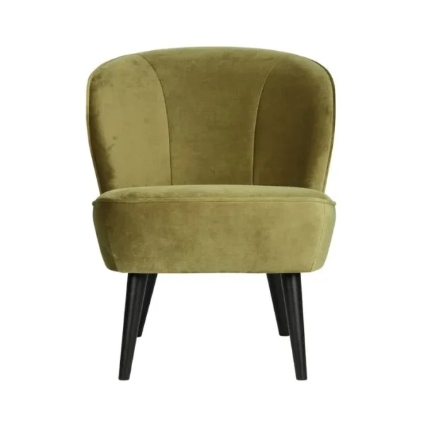 Sara - Fauteuil Velours Vert