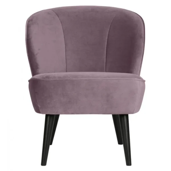 Sara - Fauteuil Velours Lila