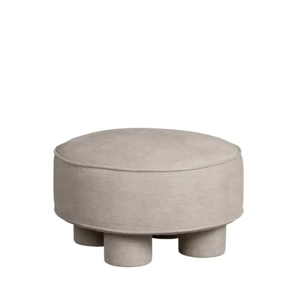 Bodi - Pouf Rond En Chenille Ø60 - Couleur - Naturel