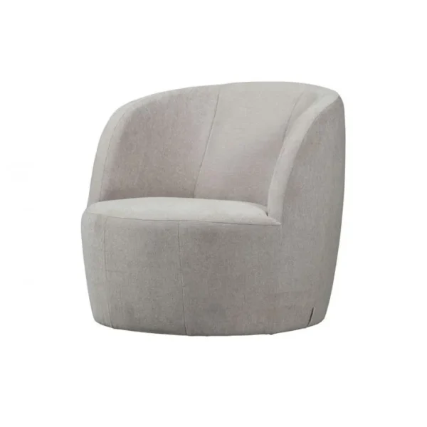 Turn  - Fauteuil Pivotant En Tissu Naturel