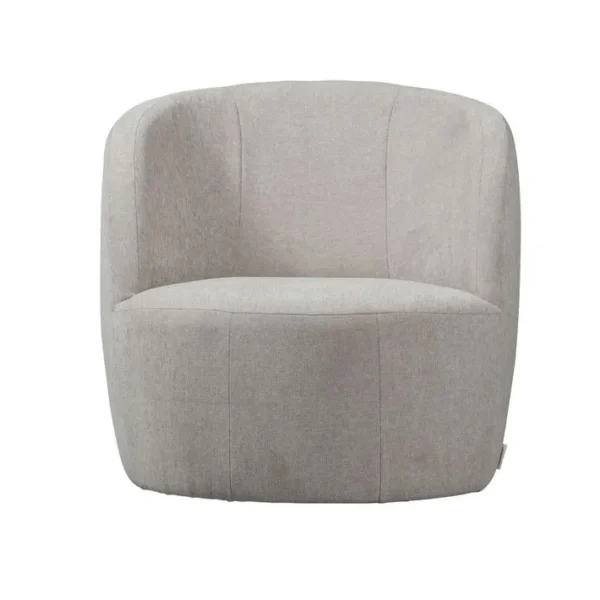 Turn  - Fauteuil Pivotant En Tissu Naturel