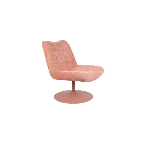 Bubba - Fauteuil Lounge En Velours Rose