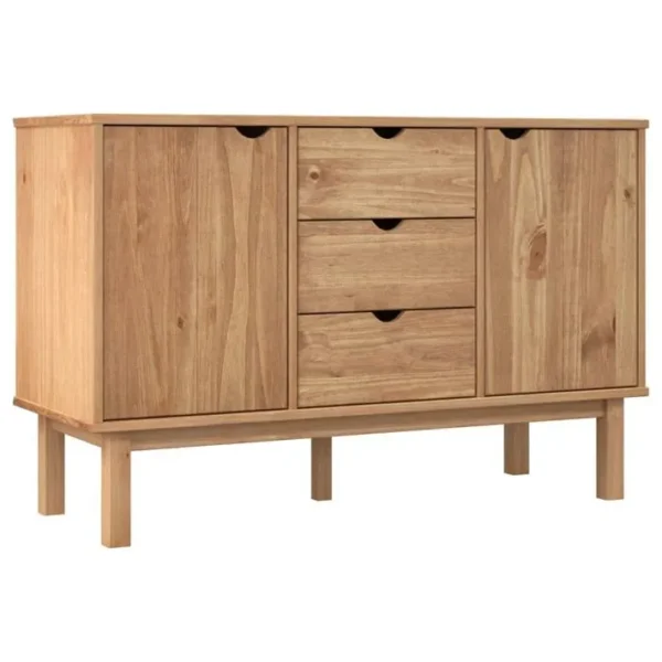 Buffet - Bahut - Meuble De Rangement 113,5x43x73 Cm Bois Massif De Pin