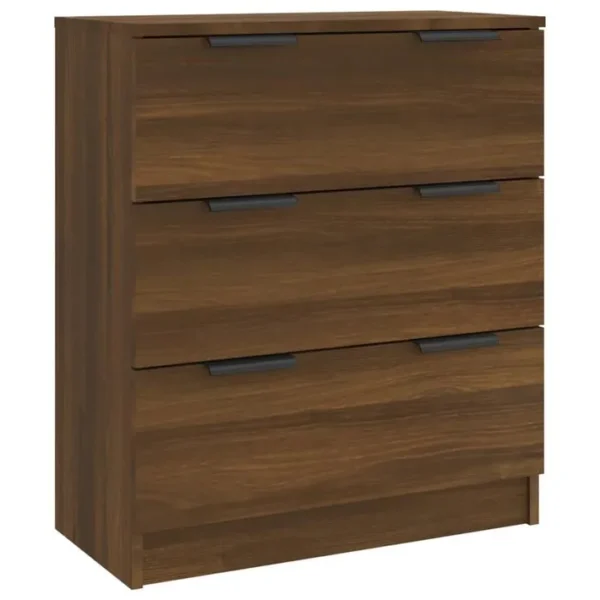 3 Pièces Buffets - Bahut - Meuble De Rangement Chêne Marron Bois Dingénierie