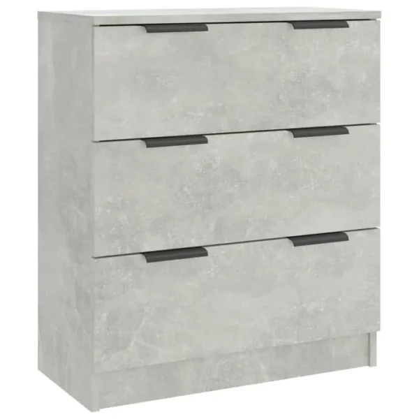 3 Pièces Buffets - Bahut - Meuble De Rangement Gris Béton Bois Dingénierie