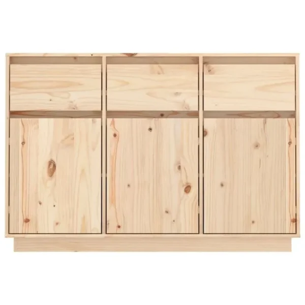 Buffet - Bahut - Meuble De Rangement 110x34x75 Cm Bois Massif De Pin