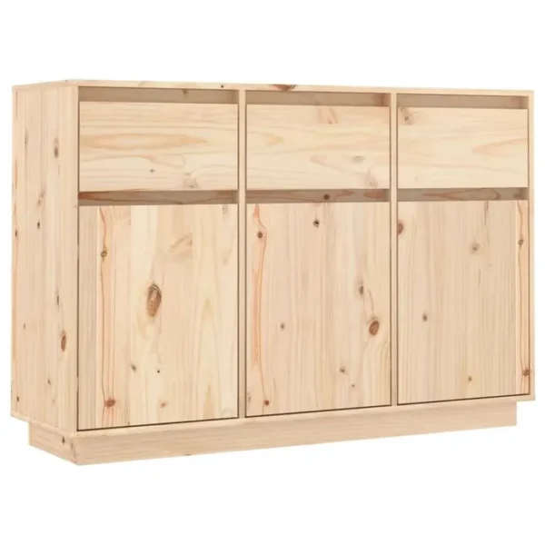 Buffet - Bahut - Meuble De Rangement 110x34x75 Cm Bois Massif De Pin