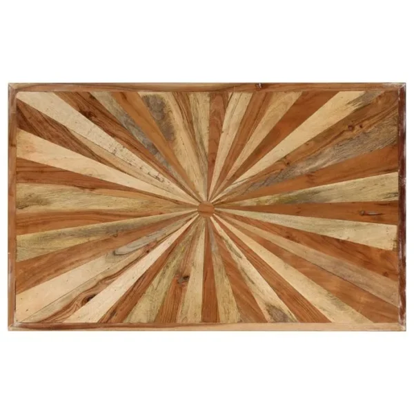 BONNE VIE Table Basse, Table De Salon Bois De Manguier Massif 90x55x36 Cm