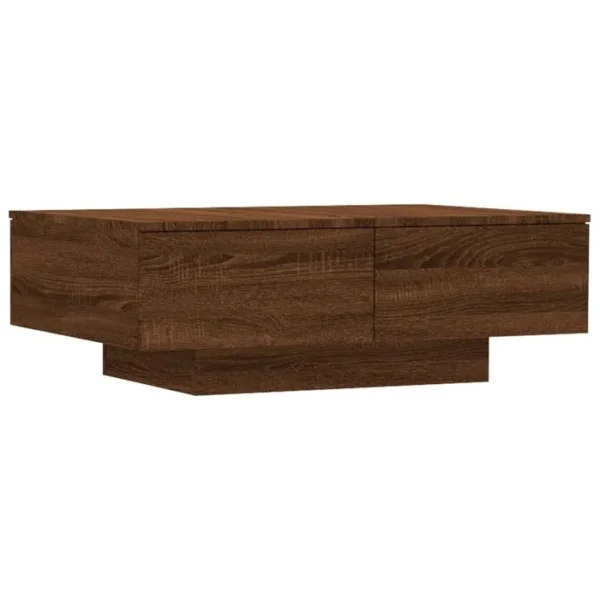 BONNE VIE Table Basse, Table De Salon Chêne Marron 90x60x31 Cm Bois D'ingénierie