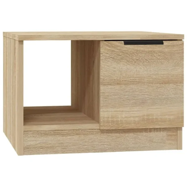 BONNE VIE Table Basse, Table De Salon Chêne Sonoma 50x50x36 Cm Bois D'ingénierie