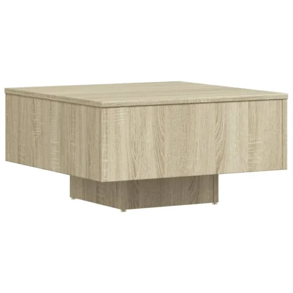 BONNE VIE Table Basse, Table De Salon Chêne Sonoma 60x60x31,5 Cm Bois D'ingénierie