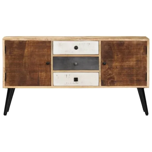 Buffet - Bahut - Meuble De Rangement 118x30x62 Cm Bois De Manguier Massif