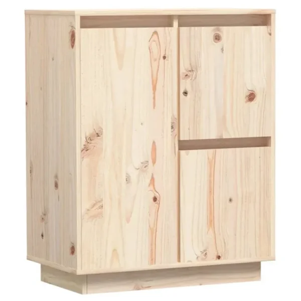 Buffet - Bahut - Meuble De Rangement 60x34x75 Cm Bois Massif De Pin