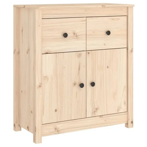 Buffet - Bahut - Meuble De Rangement 70x35x80 Cm Nois Massif De Pin