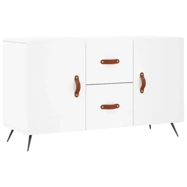 Buffet - Bahut - Meuble De Rangement Blanc 100x36x60 Cm Bois Dingénierie