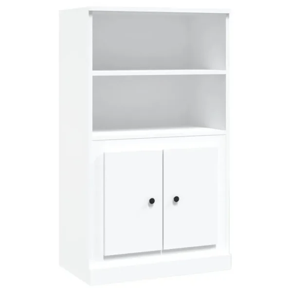 Bibliothèque - Étagère - Meuble De Rangement Blanc 60x35,5x103,5 Cm Bois Dingénierie