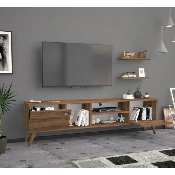 AZURA HOME DESIGN Ensemble Meuble TV Benan 180 Cm Bois