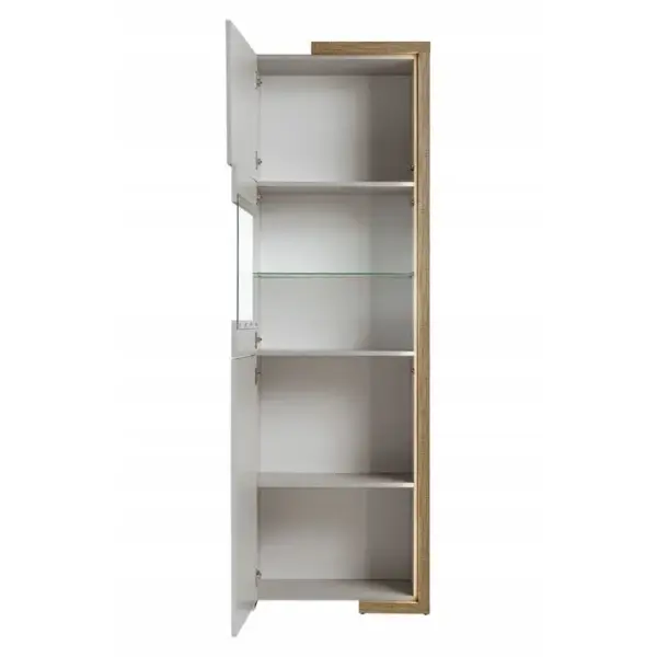 Meuble Vitrine De Rangement Cachemire 64x203x40cm Durak