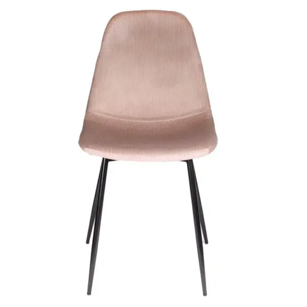 2 Chaises Design Velours Giulia - Rose