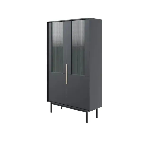 Vitrine Viva 104x39x179 Cm Noir