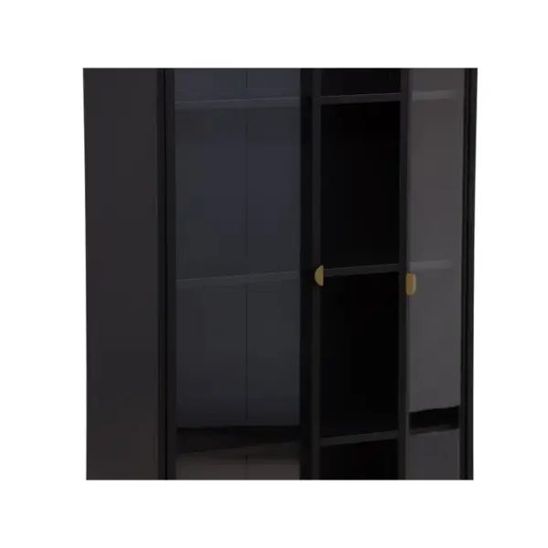 Vitrine Piring 90x40x190 Cm Noir