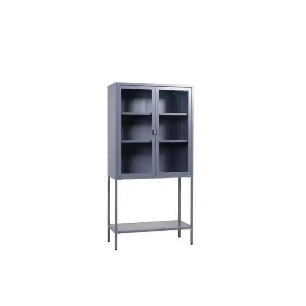 Vitrine Misha 75x35x150 Cm Gris