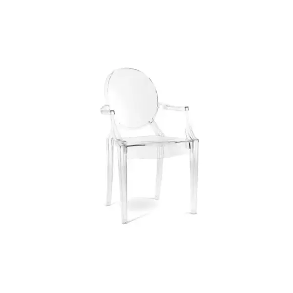 X4 Fauteuil Louis King Design Transparent Transparent