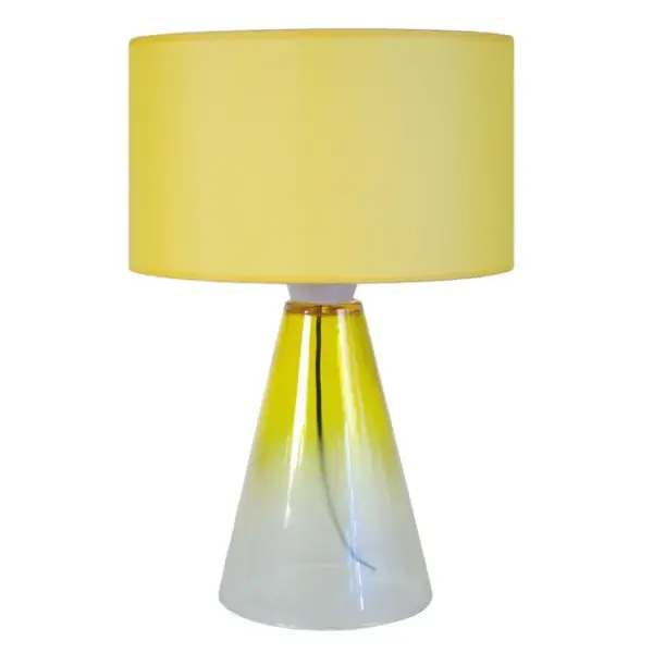 Lampe De Salon Tosel Kone V Tissu Conique Rougé D 35 X H 52 Cm