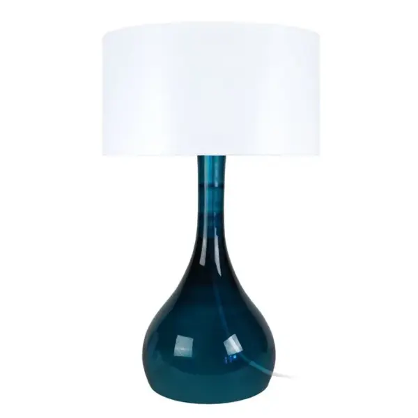 Lampe De Salon Tosel Treviso Tissu Vase Doré D 45 X H 66 Cm