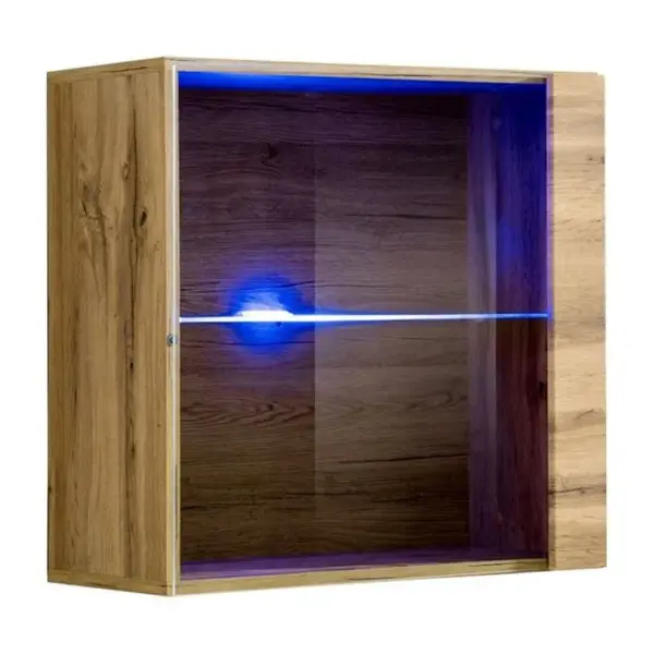 Vitrine Murale LED switch 60cm Naturel