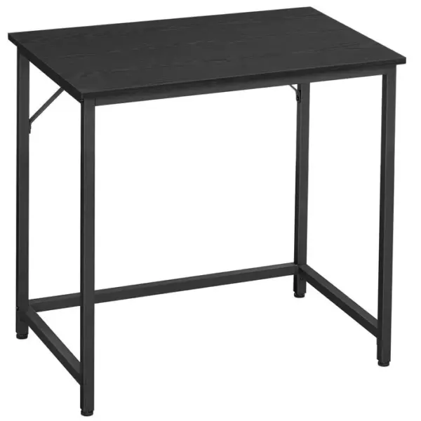 Bureau, 50 X 80 X 75 Cm, Style Industriel, Cadre En Métal, Noir